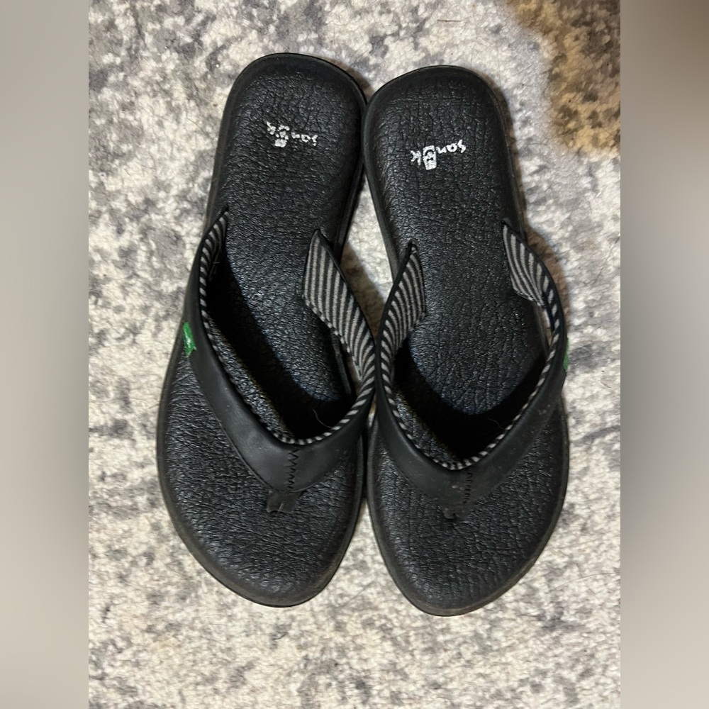 Sanuk Black Women's Sandals